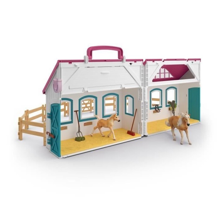 Coffret Écurie Transportable SCHLEICH 42703 Horse Club, Des 4 ans