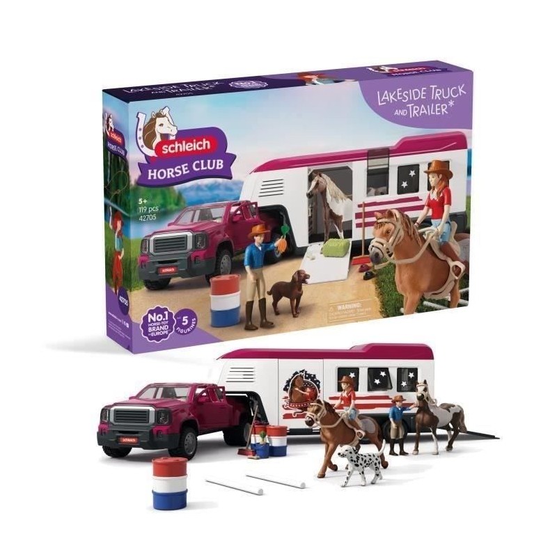 Coffret Pick-up et sa grande remorque équestre, Schleich 42705 Gamme Coffret Pick-up et sa grande remorque équestre, Schleich 42705 Gamme