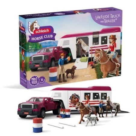Coffret Pick-up et sa grande remorque équestre, Schleich 42705 Gamme