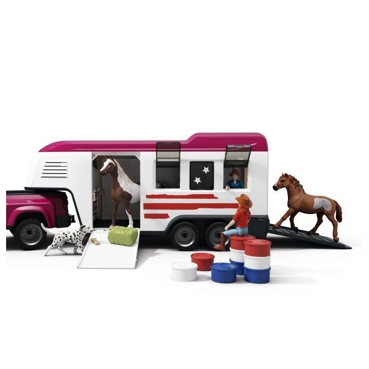 Coffret Pick-up et sa grande remorque équestre, Schleich 42705 Gamme Horse Club Coffret Pick-up et sa grande remorque équestre, Schleich 42705 Gamme Horse Club