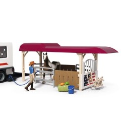 Coffret Pick-up et sa grande remorque équestre, Schleich 42705 Gamme
