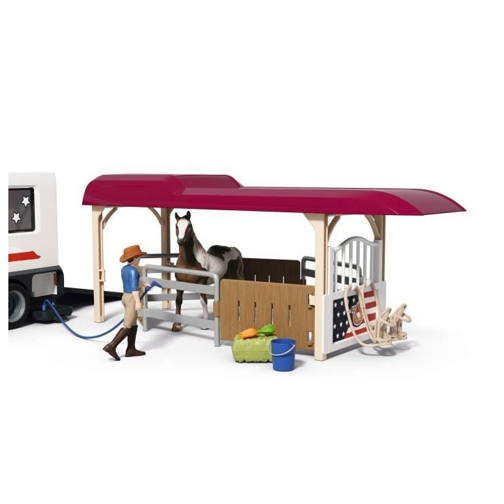 Coffret Pick-up et sa grande remorque équestre, Schleich 42705 Gamme Horse Club Coffret Pick-up et sa grande remorque équestre, Schleich 42705 Gamme Horse Club