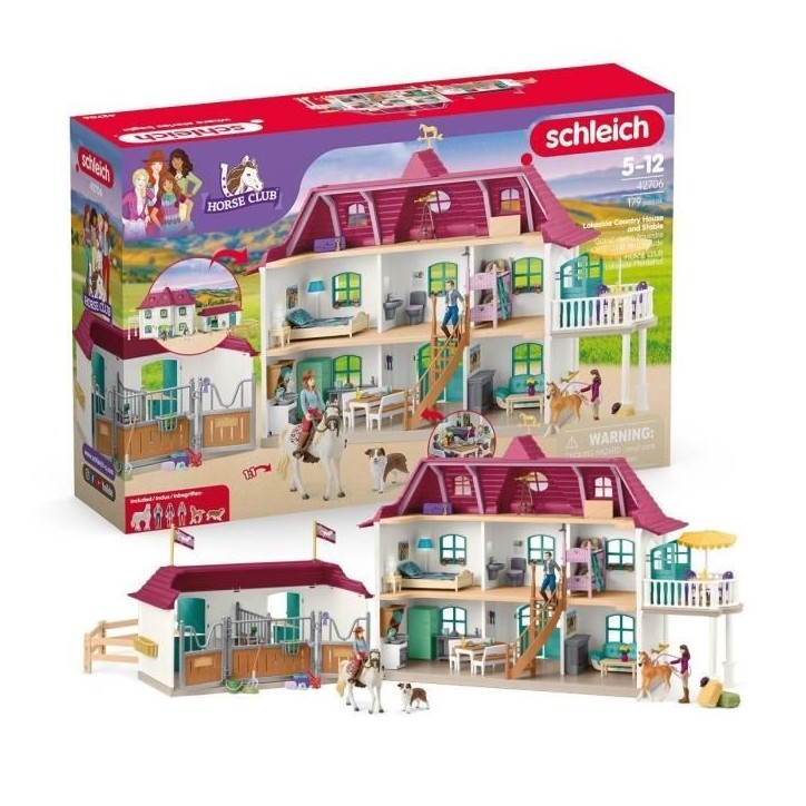 Coffret Grand centre équestre de Lakeside, SCHLEICH 42706, Horse Club, Des 4 ans