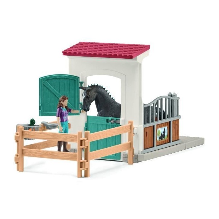 Horse Box Lisa et Storm, Figurine cheval et accessoires, SCHLEICH 42709 Horse Club, des 5 ans Horse Box Lisa et Storm, Figurine cheval et accessoires, SCHLEICH 42709 Horse Club, des 5 ans