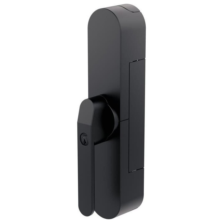 Verrou de sécurité porte de terrasse - ABUS - WINTECTO One FCA4100 BK - Technologie SmartX™, capteur d'alarme 3D