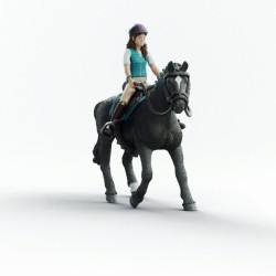 Figurines Cavaliere Lisa et Storm special, SCHLEICH 42712 Horse Club,