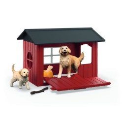 Coffret Niche avec Golden Retriever, SCHLEICH 42722 Farm World, Des 4