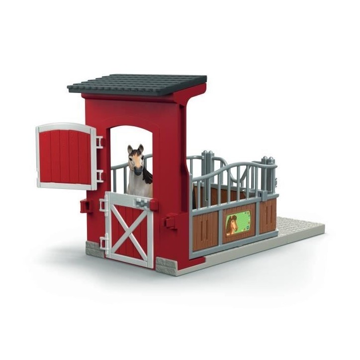 Coffret Box avec Jument Mustang, Figurine réaliste, Taille 24 cm, SCHLEICH 42724 Farm World, Des 4 ans