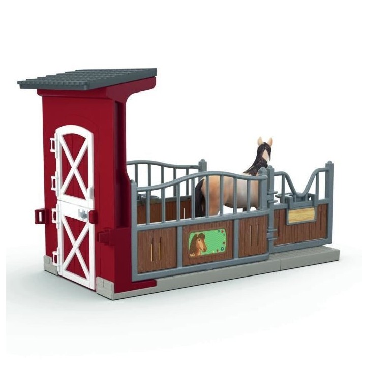 Coffret Box avec Jument Mustang, Figurine réaliste, Taille 24 cm, SCHLEICH 42724 Farm World, Des 4 ans