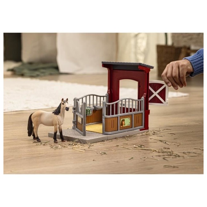 Coffret Box avec Jument Mustang, Figurine réaliste, Taille 24 cm, SCHLEICH 42724 Farm World, Des 4 ans