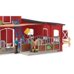 Coffret Box avec Jument Mustang, Figurine réaliste, Taille 24 cm, SCH