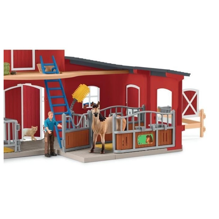 Coffret Box avec Jument Mustang, Figurine réaliste, Taille 24 cm, SCHLEICH 42724 Farm World, Des 4 ans