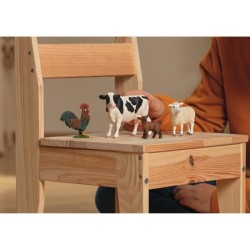 Figurines Mes Premiers Animaux de la Ferme, Coffret de 4 animaux, SCHL
