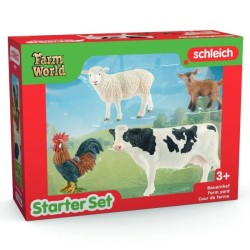Figurines Mes Premiers Animaux de la Ferme, Coffret de 4 animaux, SCHL