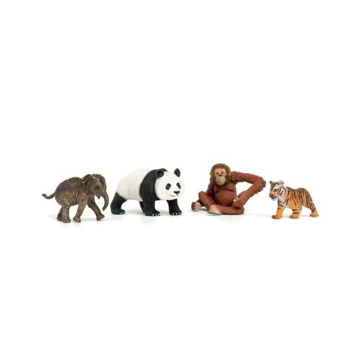 Mes Premiers Animaux d'Asie, Figurines d'animaux, SCHLEICH 42736 Wild Life, des 5 ans