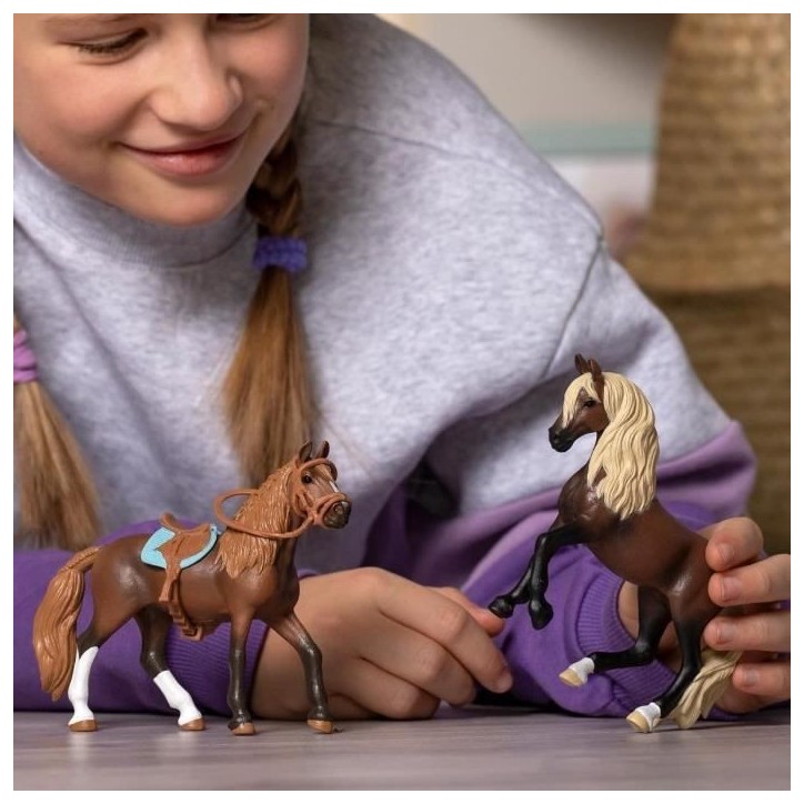 Mes Premiers chevaux Paso Péruvien, Figurines 2 chevaux, SCHLEICH 42738 Horse Club, des 5 ans Mes Premiers chevaux Paso Péruvien, Figurines 2 chevaux, SCHLEICH 42738 Horse Club, des 5 ans