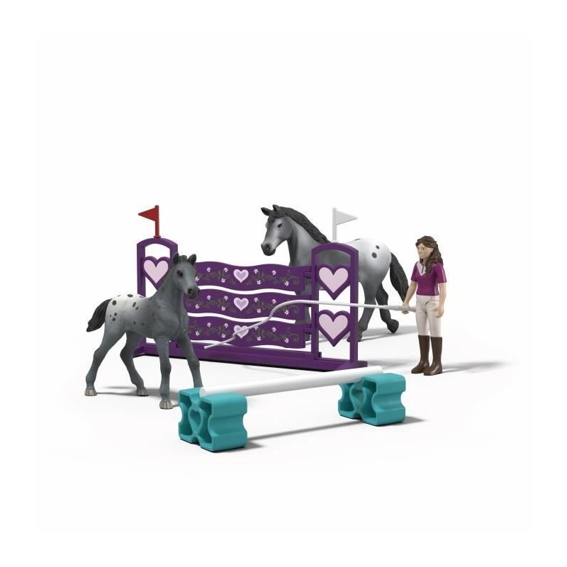 Figurine L'entrainement au tournoi de Lisa, Schleich 42776 Gamme Horse Figurine L'entrainement au tournoi de Lisa, Schleich 42776 Gamme Horse