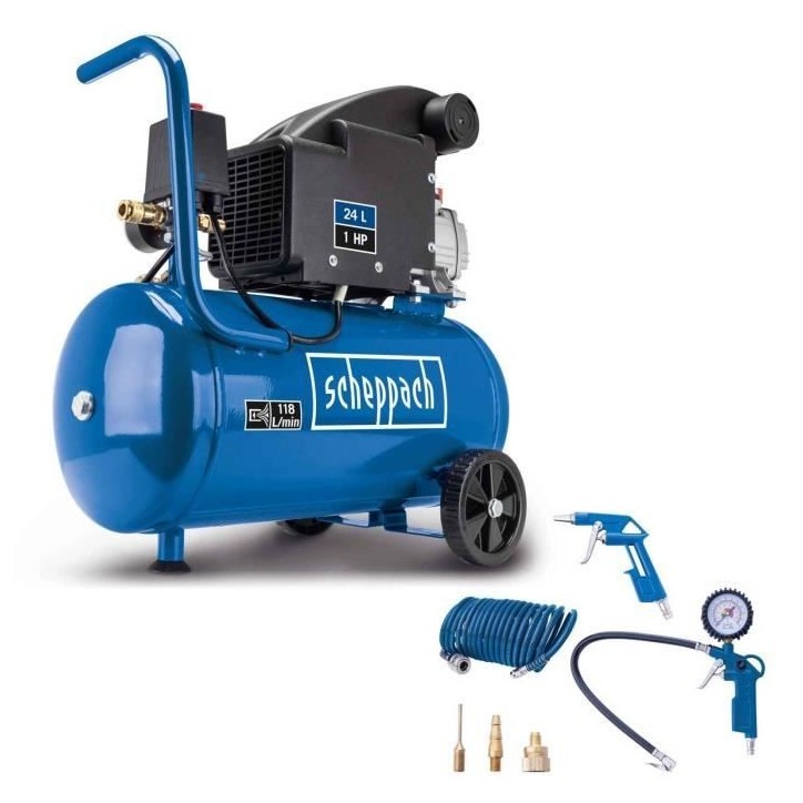 Compresseur de 24 litres SCHEPPACH HC24-8S-A 750 W