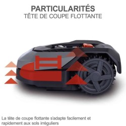 Robot tondeuse connecté 400m2 Scheppach RoboCut L500 avec station de