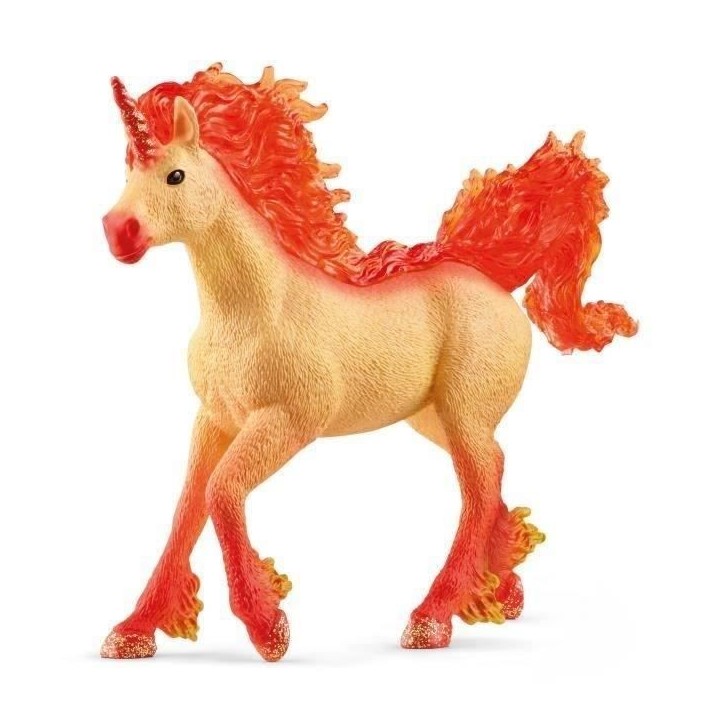Figurine Étalon licorne de feu élementa, criniere et queue transparentes, Pour enfants des 4 ans, Schleich 70756 Bayala Figurine Étalon licorne de feu élementa, criniere et queue transparentes, Pour enfants des 4 ans, Schleich 70756 Bayala