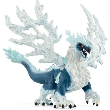 Dragon de glace, Figurine fantastique, pour enfants des 7 ans, figurine, 19 x 22 x 13 cm - schleich 70790 ELDRADOR