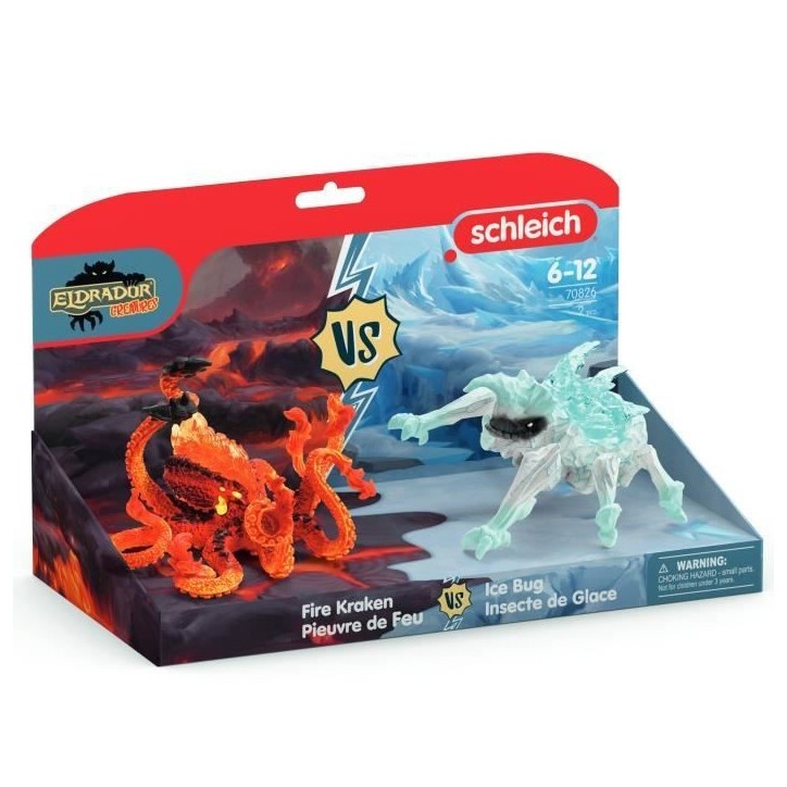 Figurines Duo Pieuvre de Lave vs Insecte de Glace, SCHLEICH 70826 Eldrador Creatures, Pour enfant des 6 ans Figurines Duo Pieuvre de Lave vs Insecte de Glace, SCHLEICH 70826 Eldrador Creatures, Pour enfant des 6 ans
