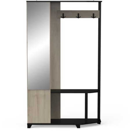Vestiaire d'entrée - Chene Kronberg / Noir - L108,4 x P33,9 x H183,8