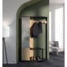 Vestiaire d'entrée - Chene Kronberg / Noir - L108,4 x P33,9 x H183,8