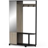 Vestiaire d'entrée - Chene Kronberg / Noir - L108,4 x P33,9 x H183,8