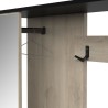 Vestiaire d'entrée - Chene Kronberg / Noir - L108,4 x P33,9 x H183,8