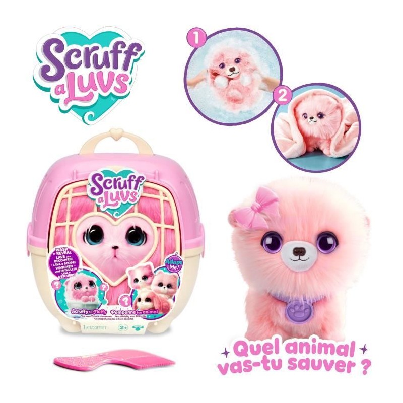 Animaux en peluche - SCRUFF A LUVS - Boule de poils - Rose Animaux en peluche - SCRUFF A LUVS - Boule de poils - Rose