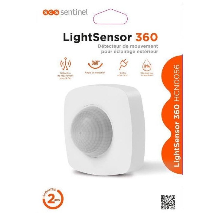 Détecteur de mouvement extérieur SCS SENTINEL - LightSensor 360 - Angle de détection 360° Détecteur de mouvement extérieur SCS SENTINEL - LightSensor 360 - Angle de détection 360°