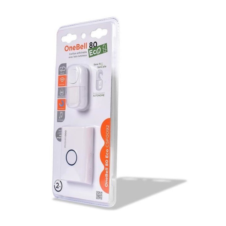 Carillon enfichable sans fil sans pile - OneBell 80 Eco - SCS SENTINEL Carillon enfichable sans fil sans pile - OneBell 80 Eco - SCS SENTINEL