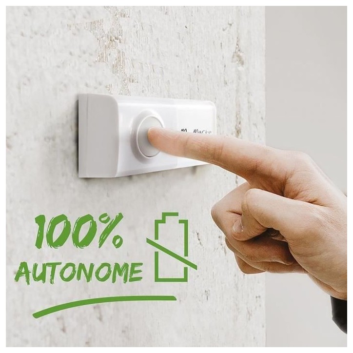 Carillon enfichable sans fil sans pile - EcoBell 100 Plug - SCS SENTINEL Carillon enfichable sans fil sans pile - EcoBell 100 Plug - SCS SENTINEL