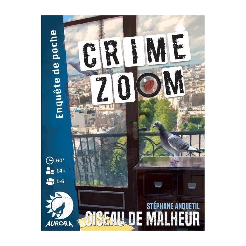 Crime Zoom : Oiseau de Malheur - Asmodee - Jeu d'enquete - Des 14 ans Crime Zoom : Oiseau de Malheur - Asmodee - Jeu d'enquete - Des 14 ans