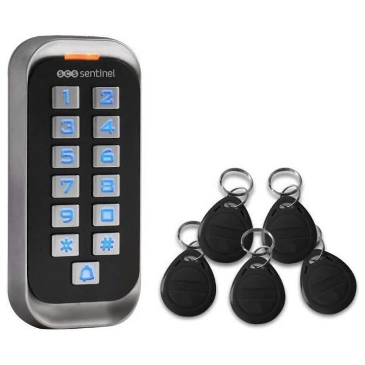 SCS Clavier de codage avec badges 12V - CodeAccess RFID SCS Clavier de codage avec badges 12V - CodeAccess RFID