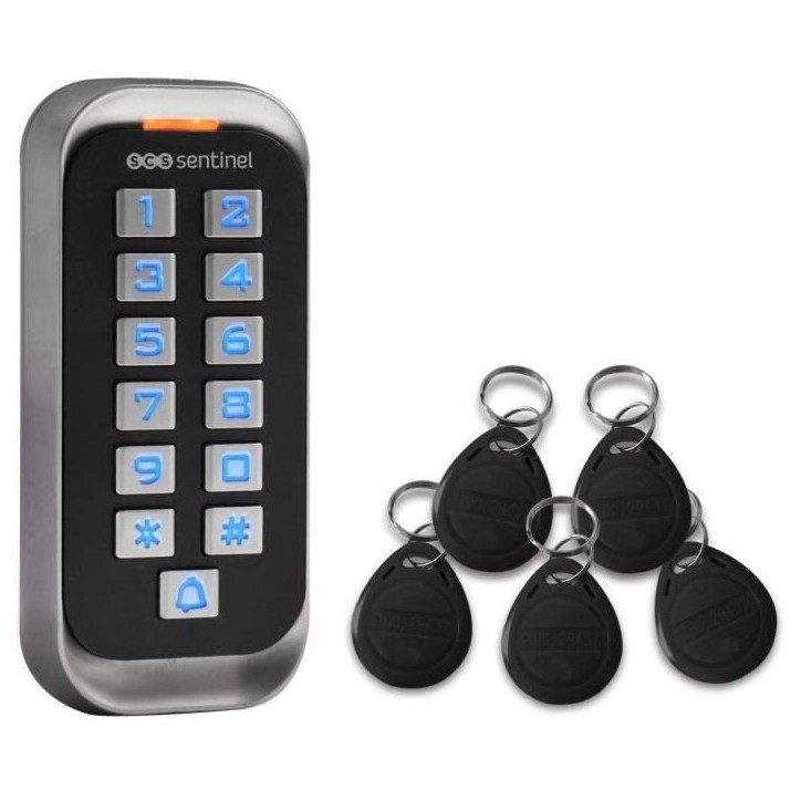 SCS Clavier de codage avec badges 12V - CodeAccess RFID SCS Clavier de codage avec badges 12V - CodeAccess RFID