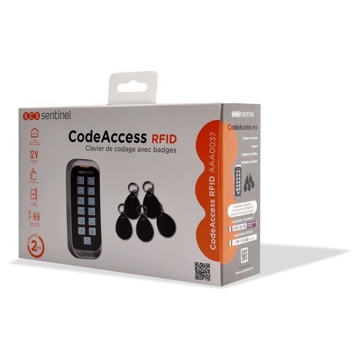 SCS Clavier de codage avec badges 12V - CodeAccess RFID SCS Clavier de codage avec badges 12V - CodeAccess RFID