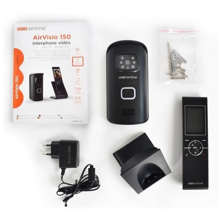 SCS SENTINEL Interphone vidéo 2,4 sans fil AirVisio 150 - Garantie 3 ans