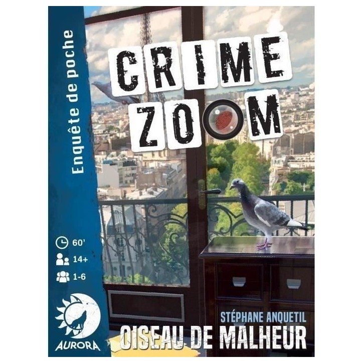 Crime Zoom : Oiseau de Malheur - Asmodee - Jeu d'enquete - Des 14 ans - 30 minutes a 1h Crime Zoom : Oiseau de Malheur - Asmodee - Jeu d'enquete - Des 14 ans - 30 minutes a 1h