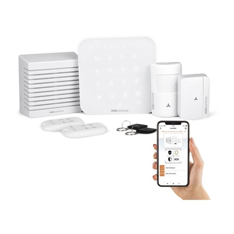 Alarme sans fil connectée Wi-Fi et GSM 4G - KitAlarm - SCS SENTINEL Alarme sans fil connectée Wi-Fi et GSM 4G - KitAlarm - SCS SENTINEL