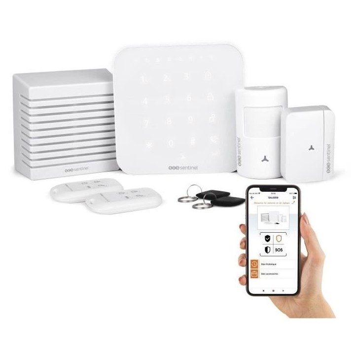 Alarme sans fil connectée Wi-Fi et GSM 4G - KitAlarm - SCS SENTINEL Alarme sans fil connectée Wi-Fi et GSM 4G - KitAlarm - SCS SENTINEL