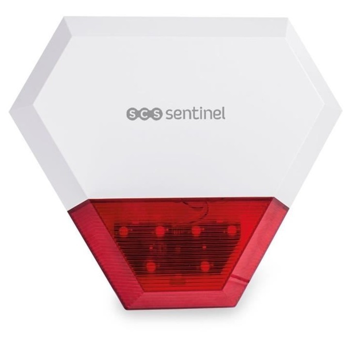 Sirene extérieure filaire additionnelle KitAlarm - SCS SENTINEL - Portée 80m - Alerte sonore et lumineuse Sirene extérieure filaire additionnelle KitAlarm - SCS SENTINEL - Portée 80m - Alerte sonore et lumineuse