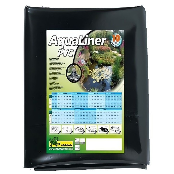 Ubbink Bâche pour bassin de jardin / étang en PVC 6 * 7 metres Noir 401398 Ubbink Bâche pour bassin de jardin / étang en PVC 6 * 7 metres Noir 401398