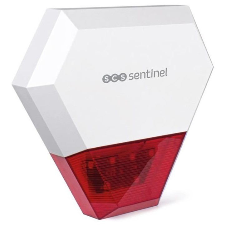 Sirene extérieure filaire additionnelle KitAlarm - SCS SENTINEL - Portée 80m - Alerte sonore et lumineuse Sirene extérieure filaire additionnelle KitAlarm - SCS SENTINEL - Portée 80m - Alerte sonore et lumineuse