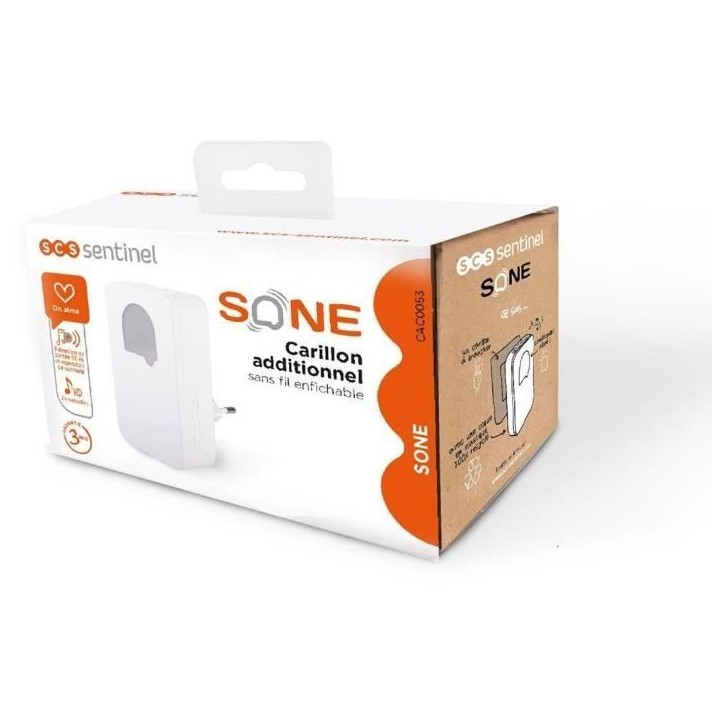 Carillon additionnel - SCS SENTINEL - SONE & SONE + - CAC0053 - Sans fil & sans pile Carillon additionnel - SCS SENTINEL - SONE & SONE + - CAC0053 - Sans fil & sans pile
