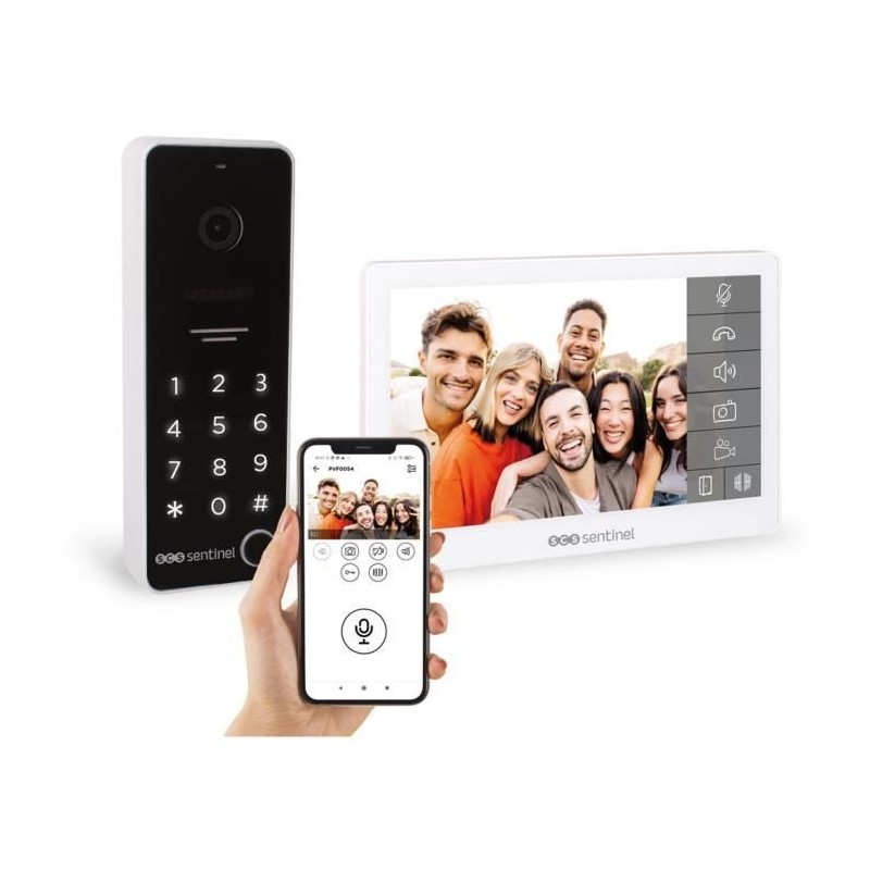 Interphone vidéo connecté avec clavier a code - SCS SENTINEL - CodeV