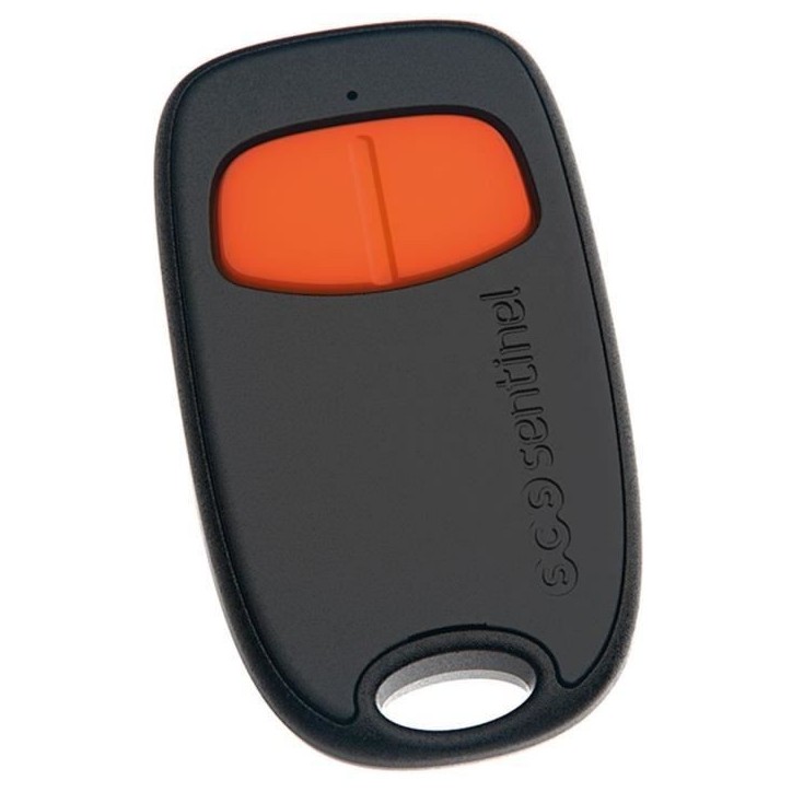 Télécommande 2 canaux - SCS SENTINEL - SimplyControl - Orange, portée 40m, fréquence 433.92 MHz, pile lithium CR2032 incluse Télécommande 2 canaux - SCS SENTINEL - SimplyControl - Orange, portée 40m, fréquence 433.92 MHz, pile lithium CR2032 incluse