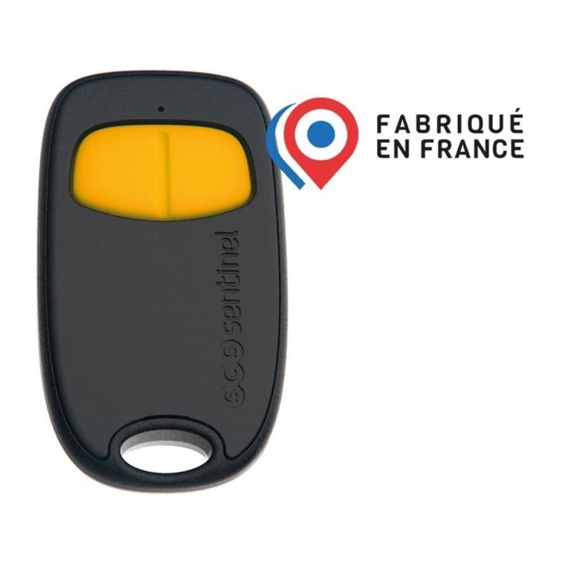 Télécommande 2 canaux - SCS SENTINEL - SimplyControl - Jaune, porté Télécommande 2 canaux - SCS SENTINEL - SimplyControl - Jaune, porté