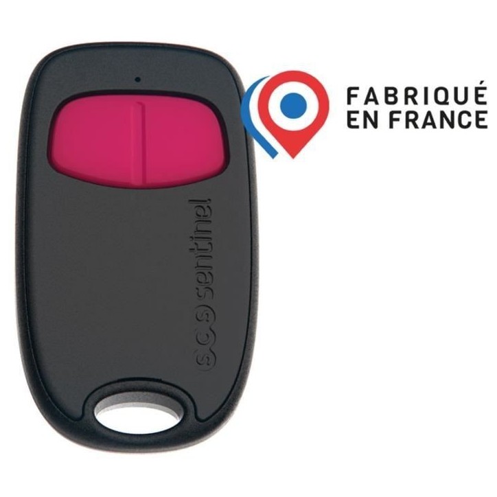 Télécommande 2 canaux - SCS SENTINEL - SimplyControl - Fuschia, portée 40m, fréquence 433.92 MHz, pile lithium CR2032 inclus Télécommande 2 canaux - SCS SENTINEL - SimplyControl - Fuschia, portée 40m, fréquence 433.92 MHz, pile lithium CR2032 inclus